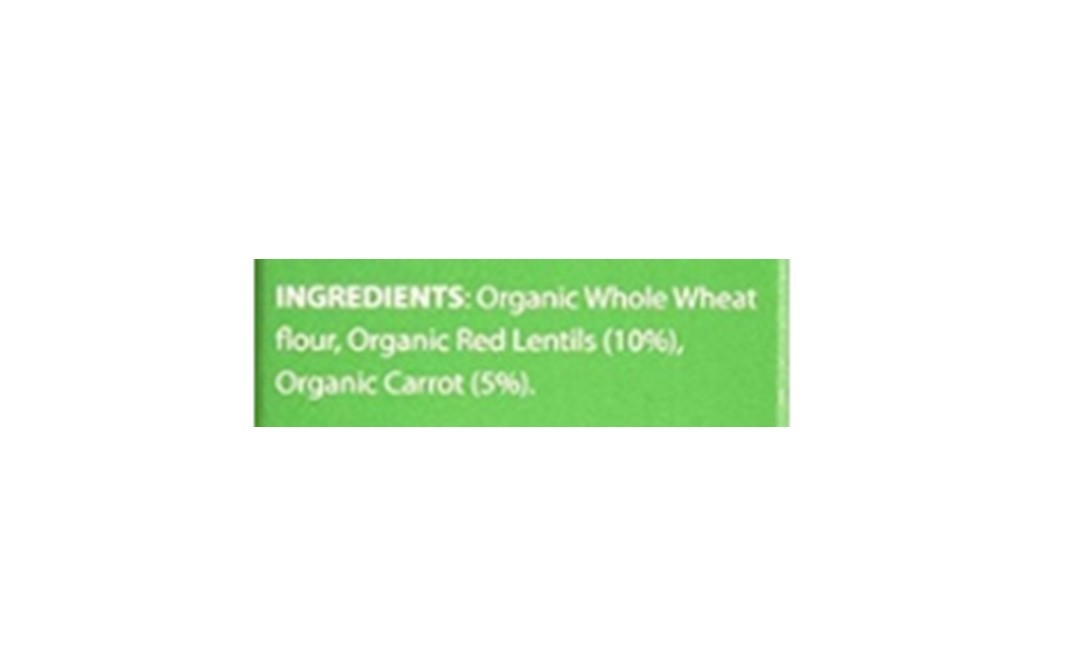 Mimmo Organics Baby Flower Pasta, Whole-Wheat Red Lentils Carrot   Box  250 grams